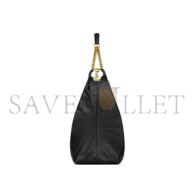 YSL HORTENSE HOBO IN SHINY LEATHER 871220AAGOL1000 (41*35*15cm)